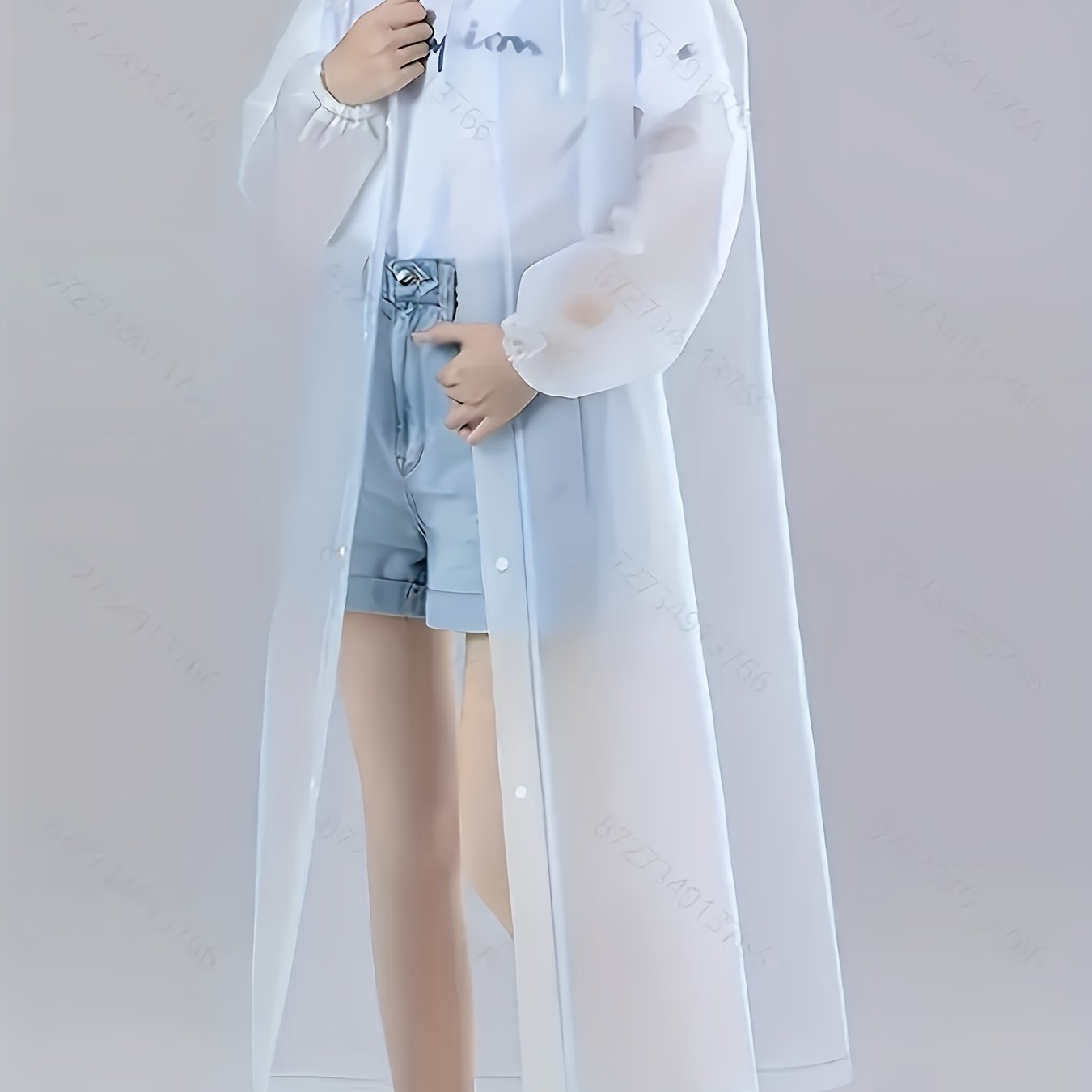 TEMU Windproof Body 1pc Raincoat, Travel, Outdoor Cycling, Portable Raincoat, Hiking, Portable Adult Raincoat, Raincoat