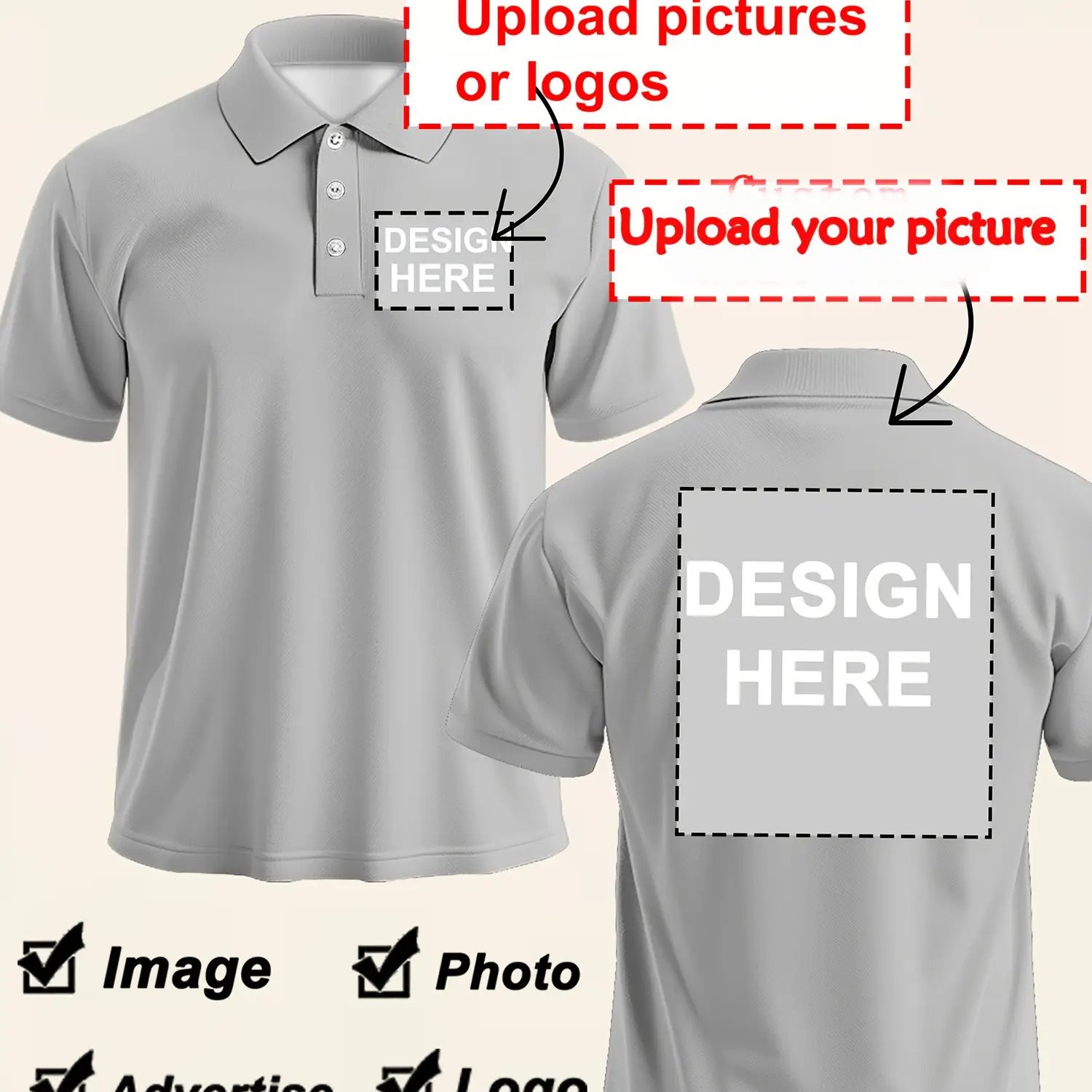TEMU Custom Women's - Personalized Design With Classic Button Details, Suitable For Business And Casual Wear, Summer Collection