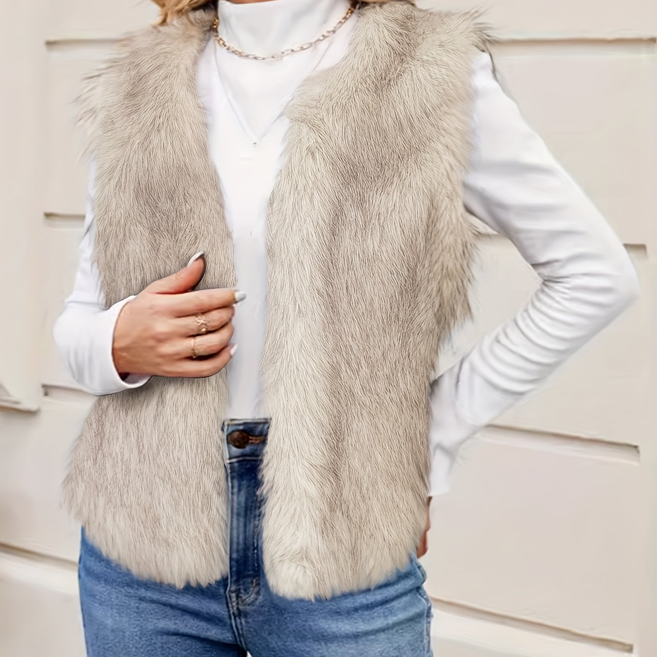 Women's 2025 New Autumn Winter Sleeveless Top Fashion Versatile Vest Jacket Waistcoat
