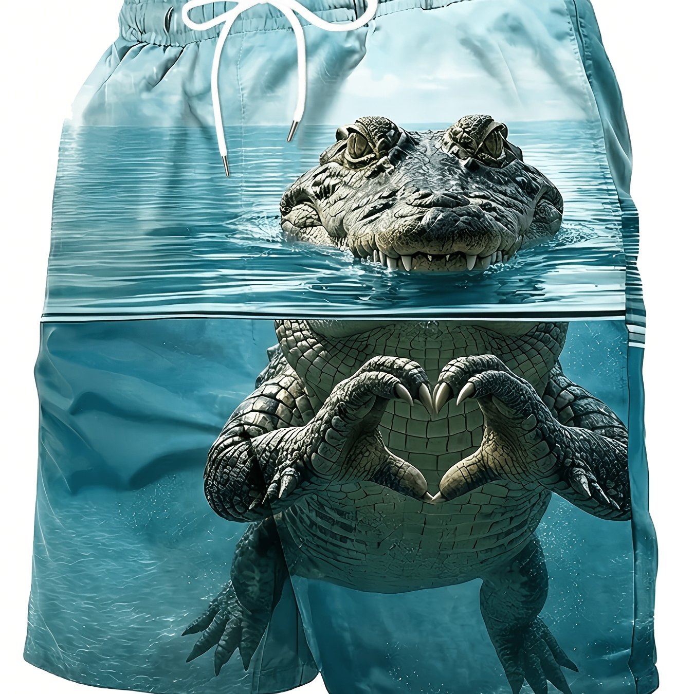 TEMU Men's Beach Vacation Shorts, Drawstring Waistband, Perfect For , Casual Men's Shorts, Plus Size