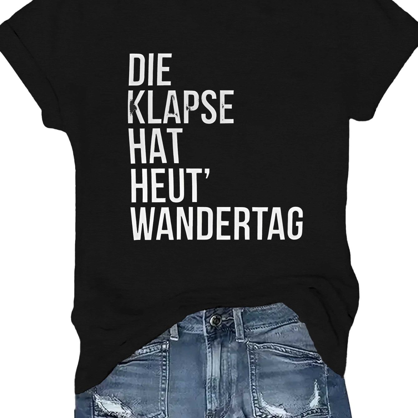 Image of Plus Size, Die Klapse Women's Size T-shirt - Elegant Short Sleeve Round Neck Suitable For Body Types, Machine Washable Casual & Dressy Casual Attire, Wardrobe Essential (no )