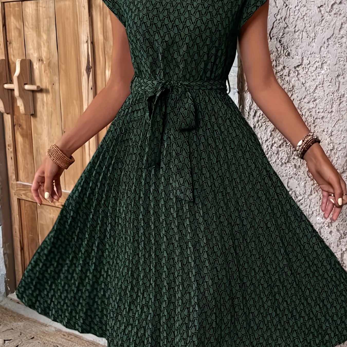 E-shop (Katzenohr-) Plissee-Kleid