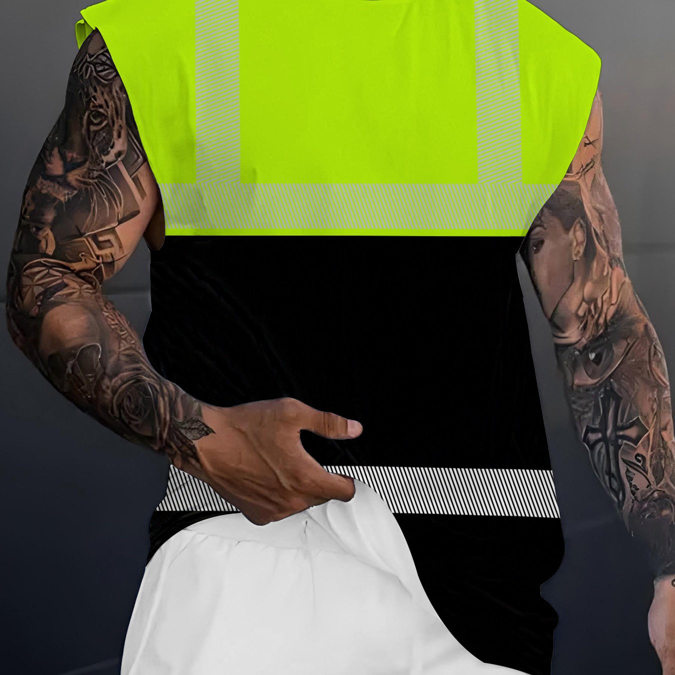 TEMU Camiseta sin de entrenamiento para hombre para fitness y entrenamiento muscular, chaleco de entrenamiento sin de secado rápido y transpirable,