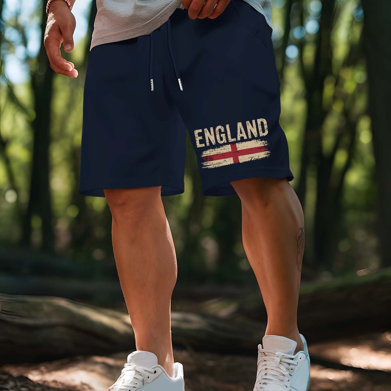 TEMU Men's Casual Solid Color Shorts With A Drawstring Waist, Perfect For Summer Beach Resorts, Following Trend For Plus Sizes In Outdoor Sports And