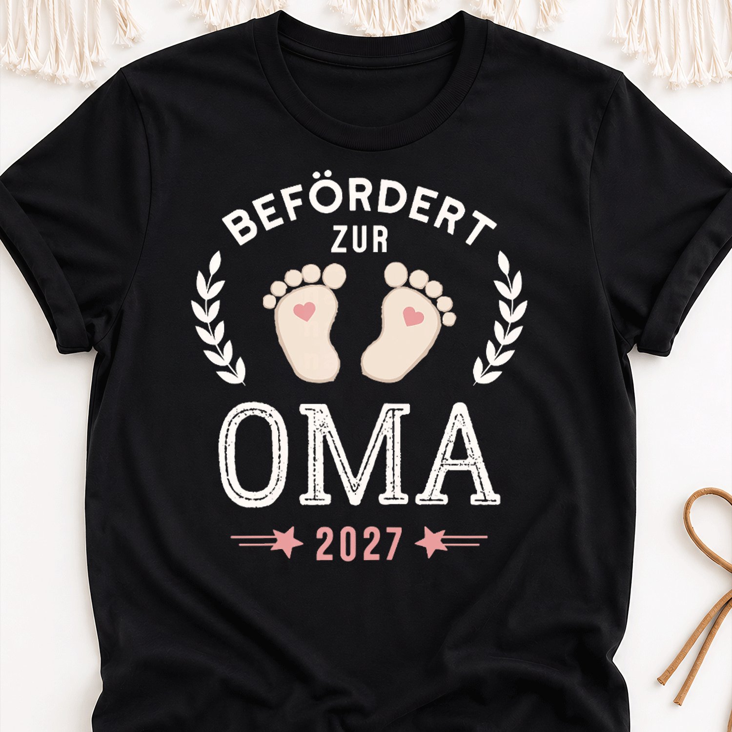 Image of Befordert Zur Oma 2027 Werdende Grossmutter T Shirt Overseas Printing Y2k Oversized Unisex T-shirt For Men Women Retro 2000s Streetwear Baggy Graphic Tee