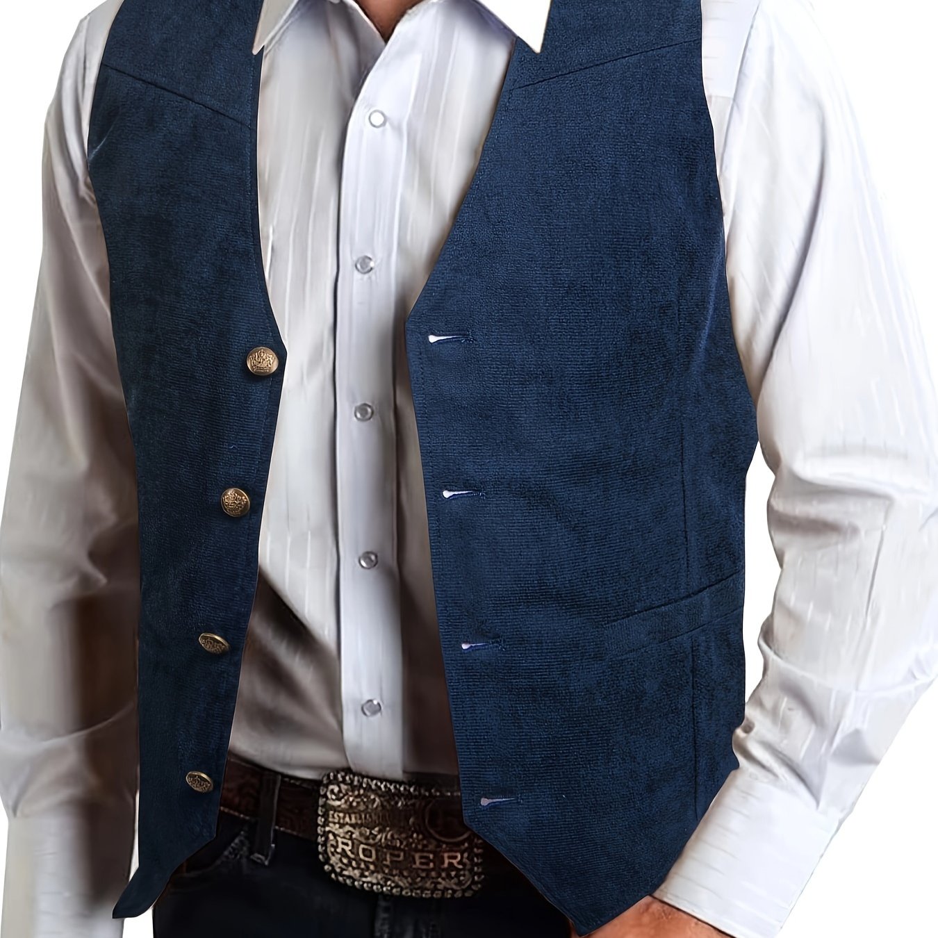 TEMU Chaleco de Traje de para Hombres en Moda para y Fiestas