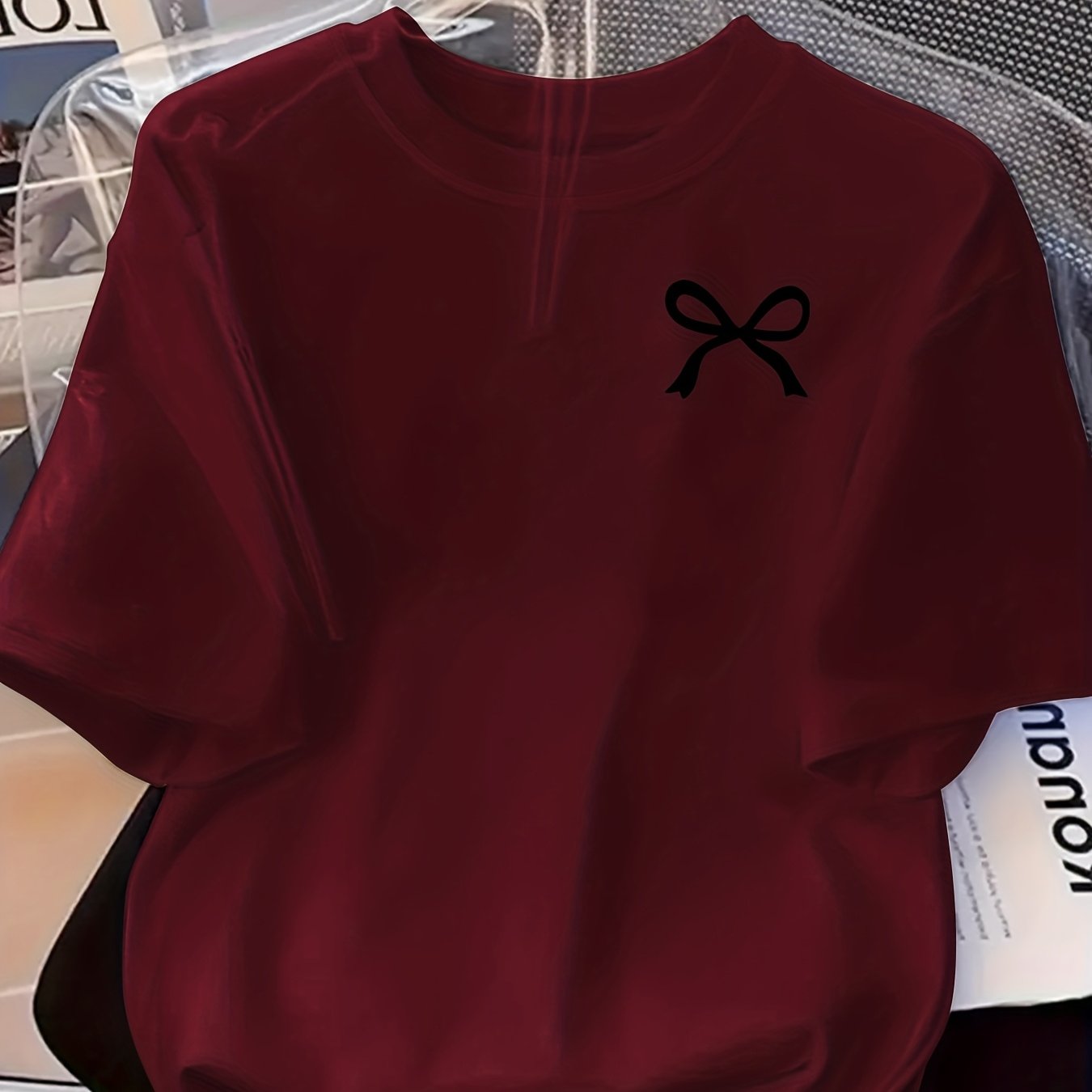 TEMU T-shirts tendance (T-shirts populaires) Printemps et été, nouvelle mode, T-shirt à manches courtes et col rond pour femmes, hauts polyvalents et