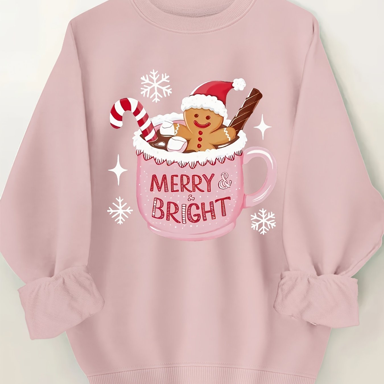 TEMU Graphic Print Sweatshirt, Crew Neck Casual Sweatshirt For Fall & Spring, Women's Clothing