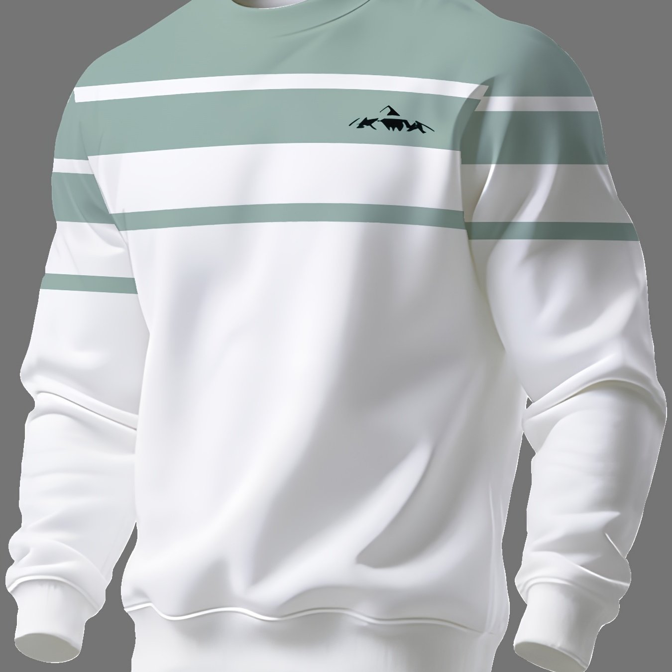 TEMU Sweatshirt à col ras du cou pour homme, Marque tendance, Manches longues, Automne/Hiver 2026 Vêtements d'hiver pour homme