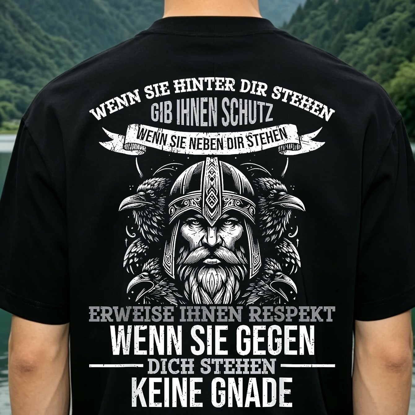 Viking Nordic Mythology Norse Viking Gods Back T-shirt 's Casual Clothes Perfect For Home Outdoor Work Gifting Birthdays Valentine's Day Mother's Day Size 3-3xl Outdoor Leisure Breathable