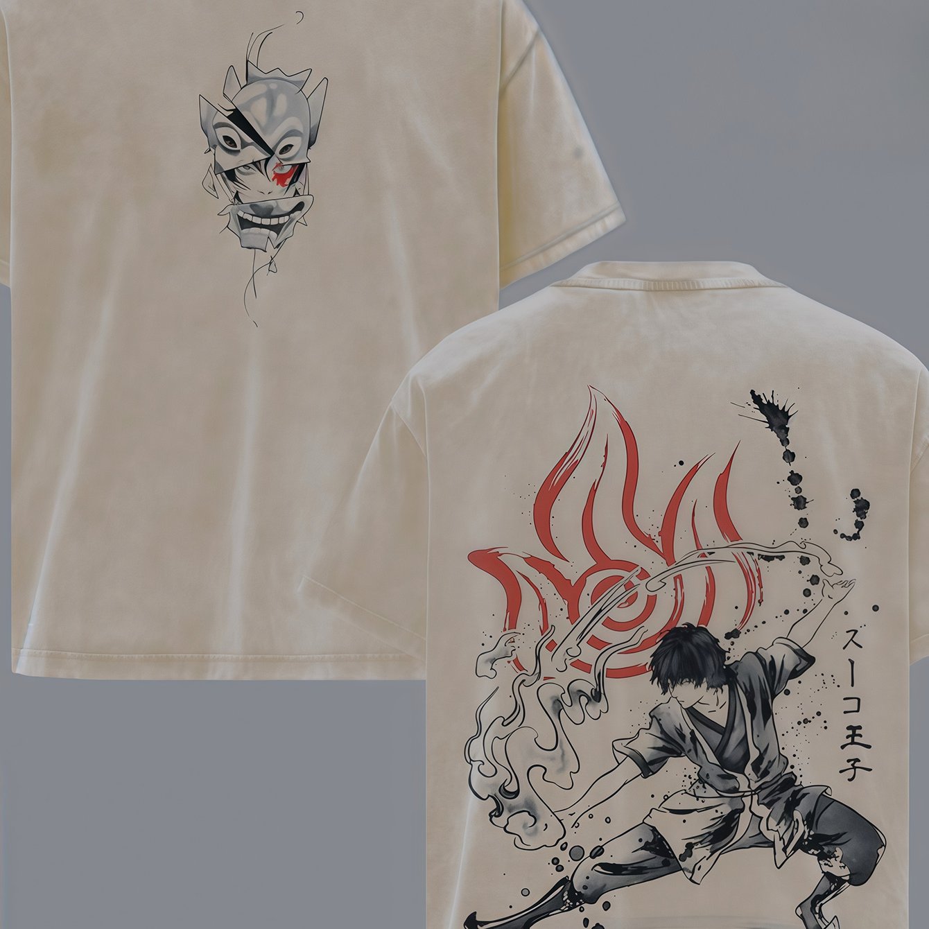 TEMU Men's 100% Cotton Y2k Vintage Washed Apricot Printed T-shirt - Short Sleeve Warrior Wear, Machine Washable, Street Style & Versatile