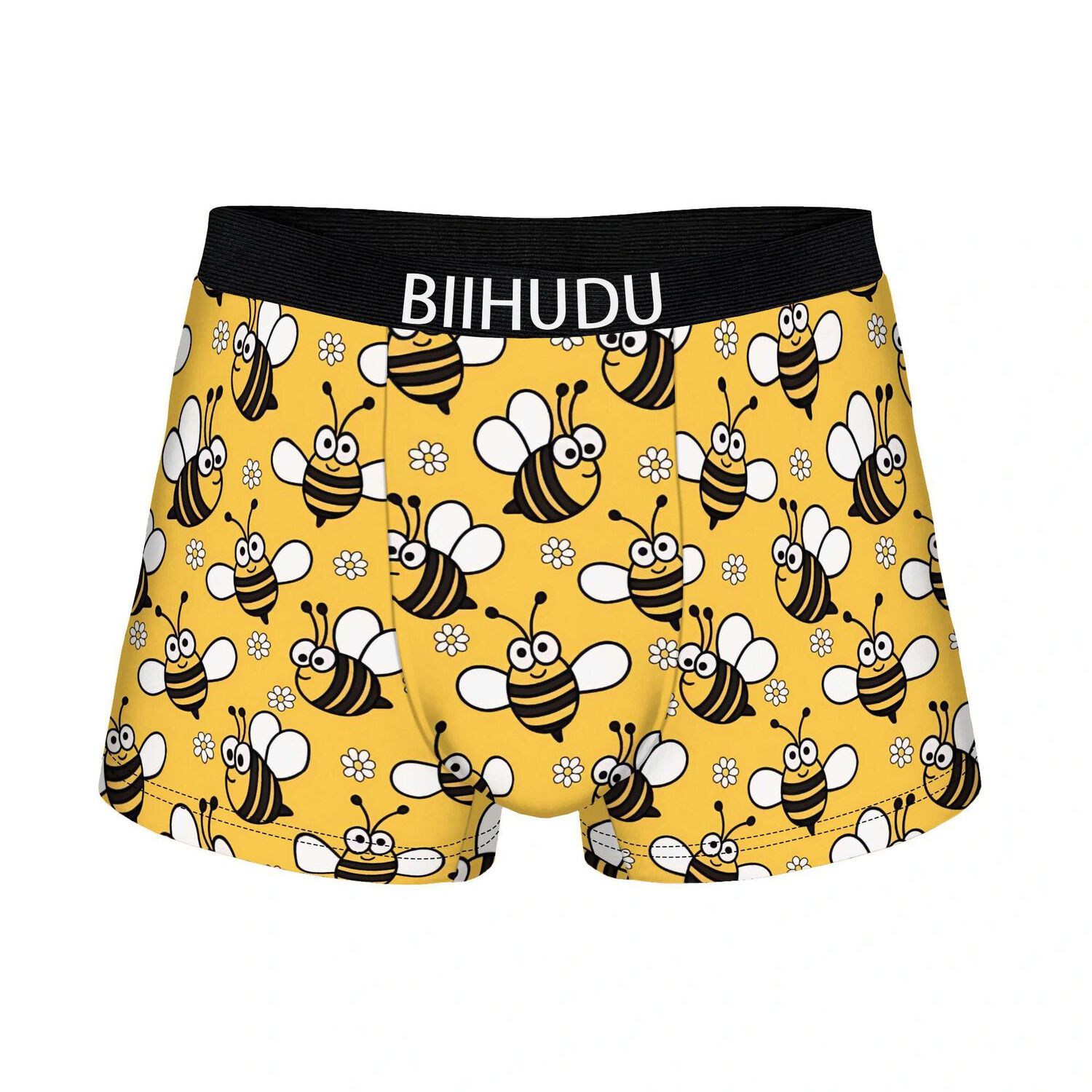 TEMU A Black And Underwear Comfortable Daily2d Print Design