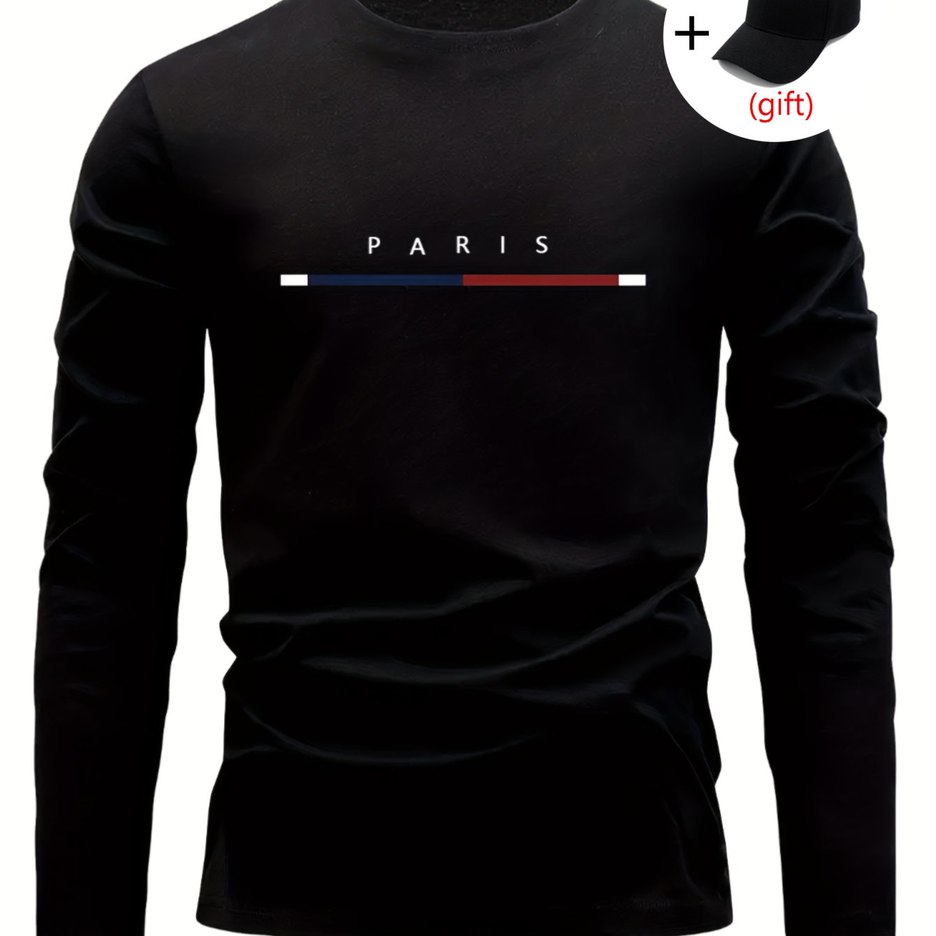 A Set Of 3 Mixed- Long-sleeve Men'-light Round-neck T-shirts | Quick-drying, Breathable, Sweat-absorbing, Casual, Crew Neck, Loose Fit, Perfect For Spring/fall