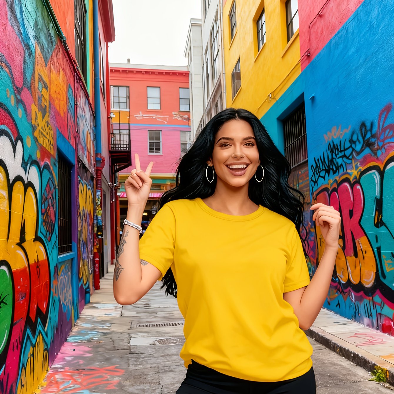 E-shop Lässiges Damen Kurzarm T-Shirt - Faserstoff Rundhals Einfarbiges Oberteil - Gelb, Mittlere Elastizität Frühling/Sommer Maschinenwäsche Locker