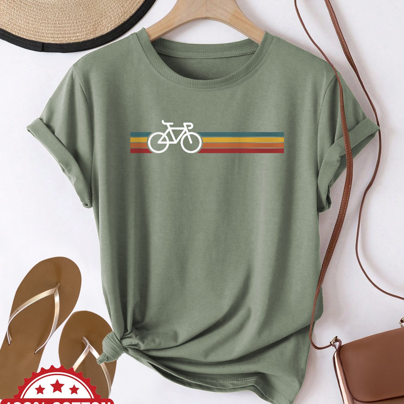 Graphic Print T-shirt, Short Sleeve Crew Neck Casual Top For Summer And Spring, Women's Clothing