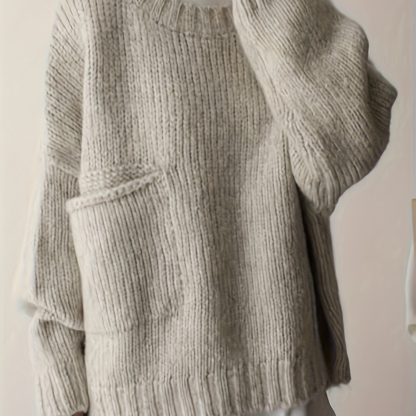 Plus Size - Plus Size - Casual Pullover With Side Pockets