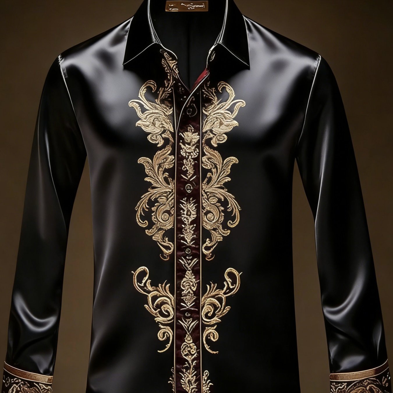 Men's Long-sleeve Floral Shirt Men's Shirt Street Style And Turn- Collar Long Sleeves Comfortable And Casual.