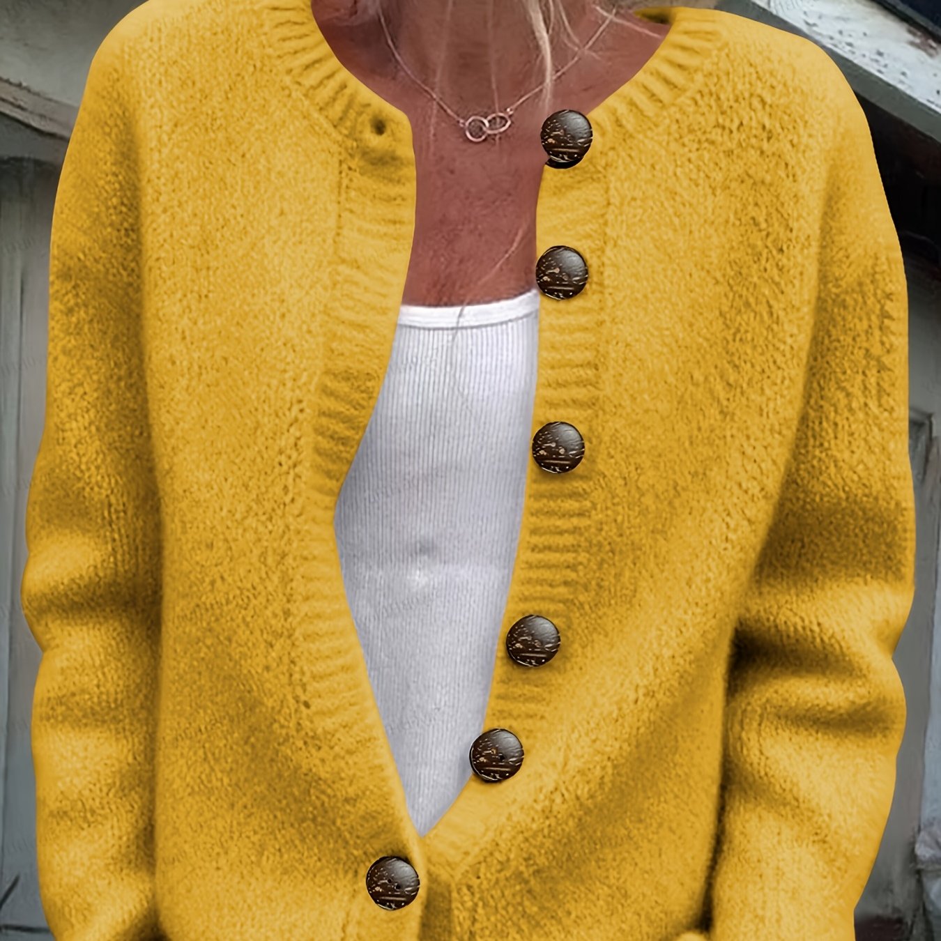 TEMU Women's Thick Needle Sweater, Suitable For Autumn And Winter, Casual , Elegant And Versatile, Ideal For Holiday Parties. Long-sleeved Shirt