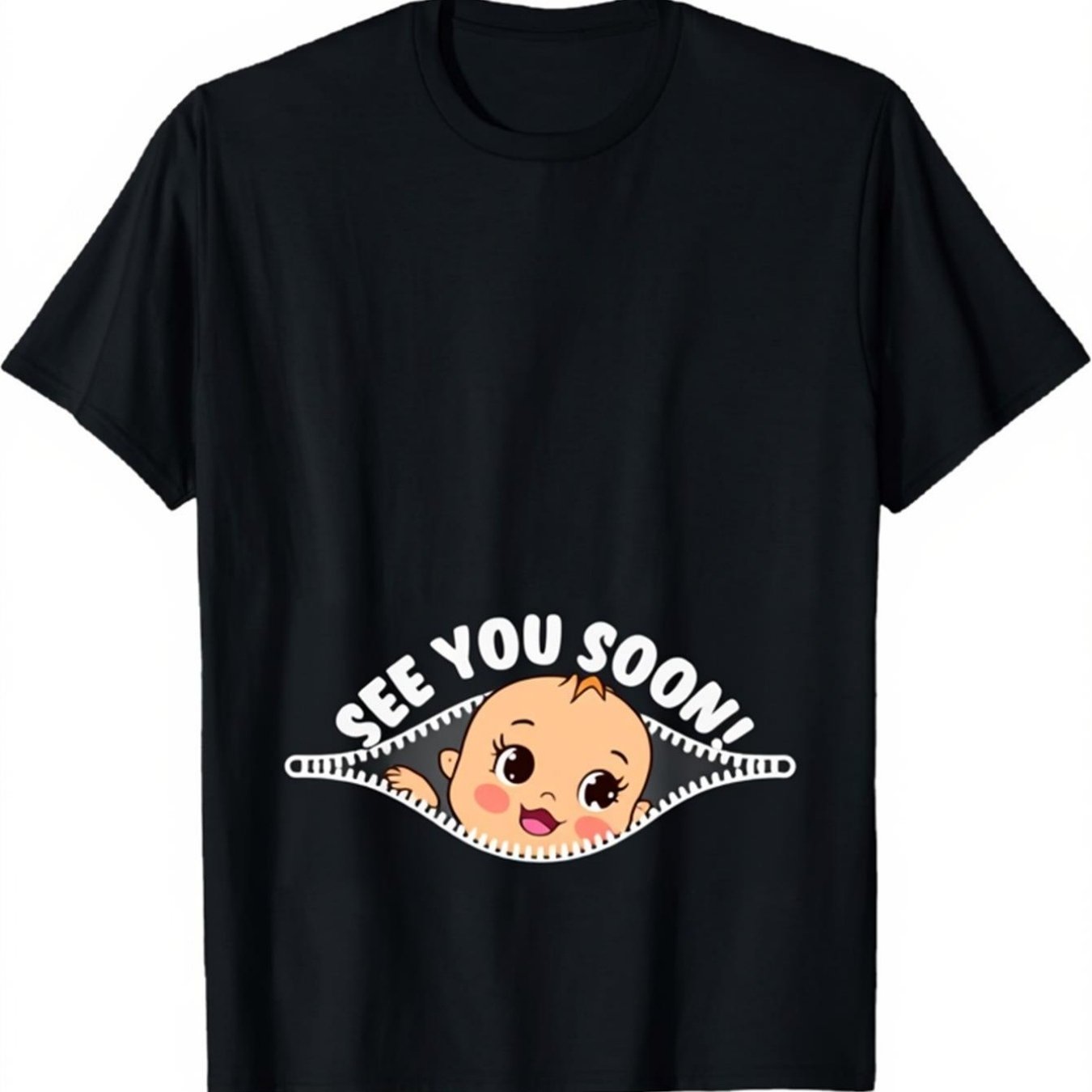 TEMU 1pc Funny Face Graphic T-shirt | Cute , Breathable Crewneck, Lightweight, Regular Fit, , Vintage Style, Slight Stretch Fabric, Perfect For Adult