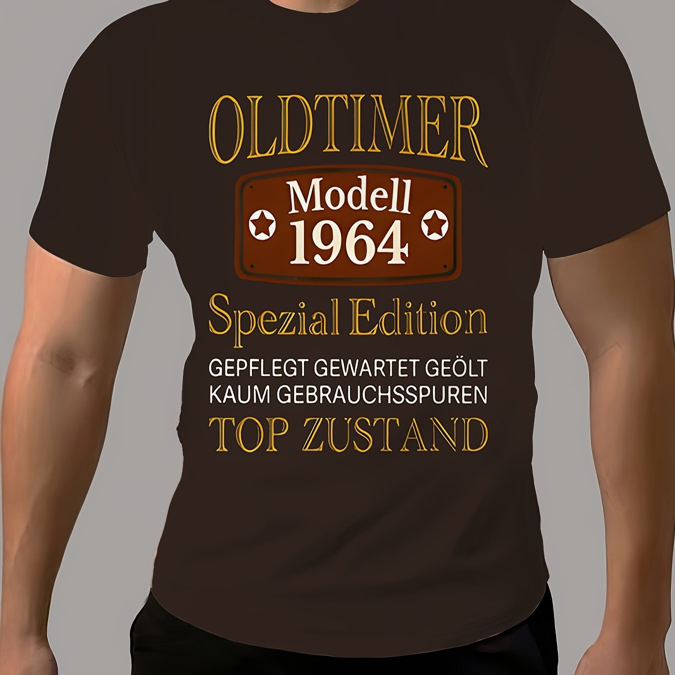 E-shop Herren Sommer Trendiges Muster Print Oberteil, Casual Kurzarm T-Shirt für den , Modisches Sommer T-Shirt, Vielseitiges Herren Casual Oberteil,