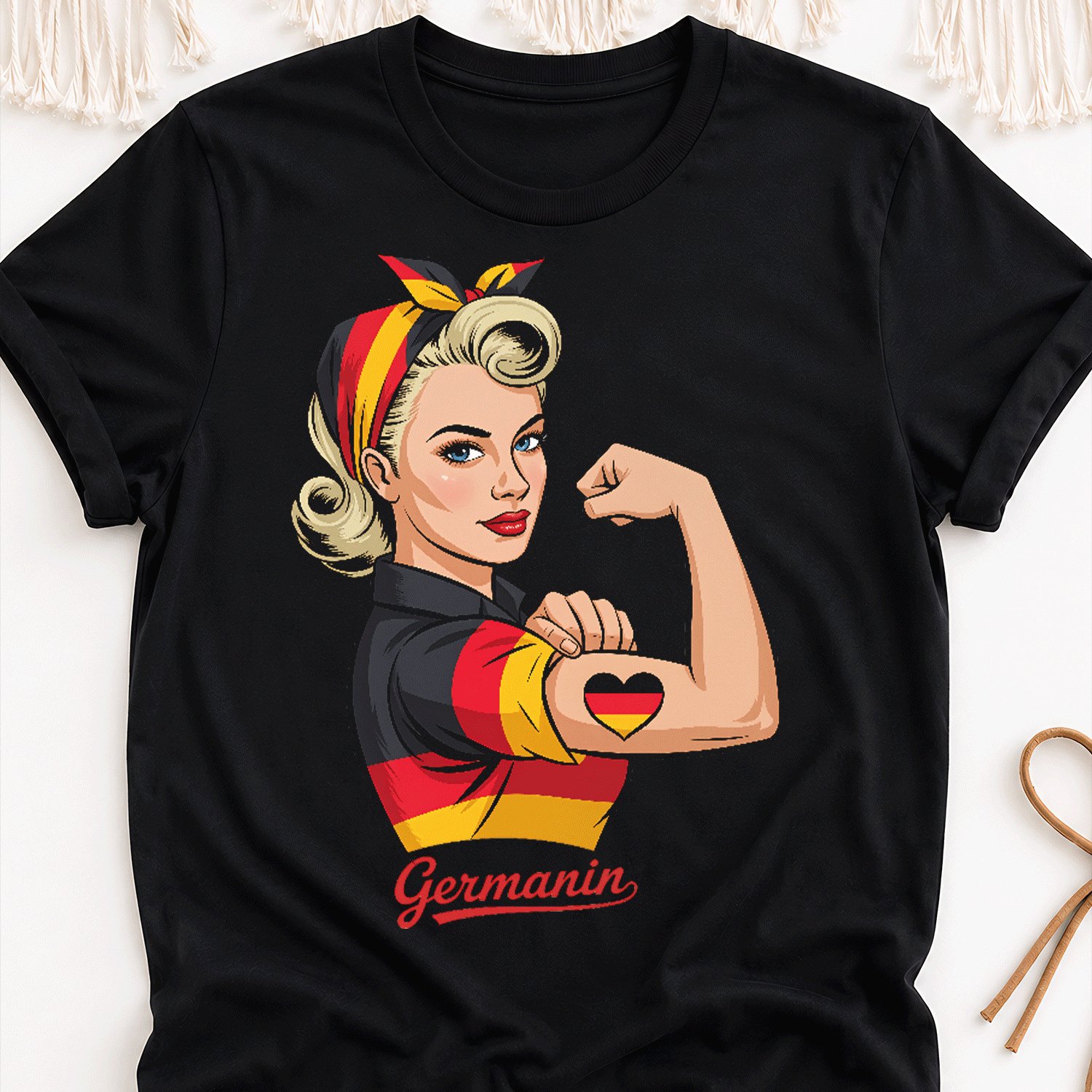 Image of German Women's Football Fans , ! (4) Overseas Printing Y2k Oversized Unisex T-shirt For Men Women Retro 2000s Streetwear Baggy Graphic Tee
