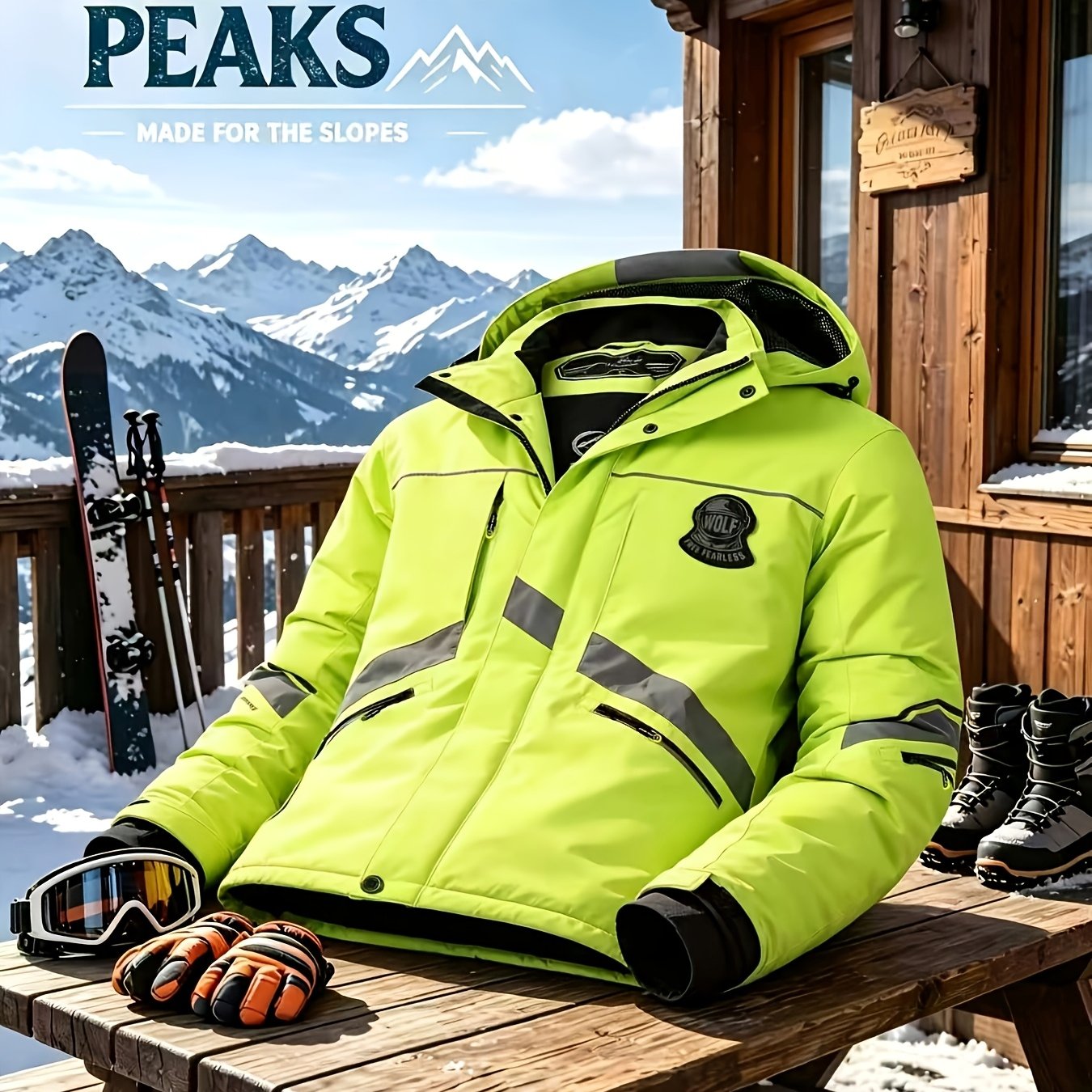 Image of Men's Heavyweight Jacket - Stylish And Thick, Suitable For Daily Winter Wear, 's Varsity-style Jacket With A Hood And Large Pockets