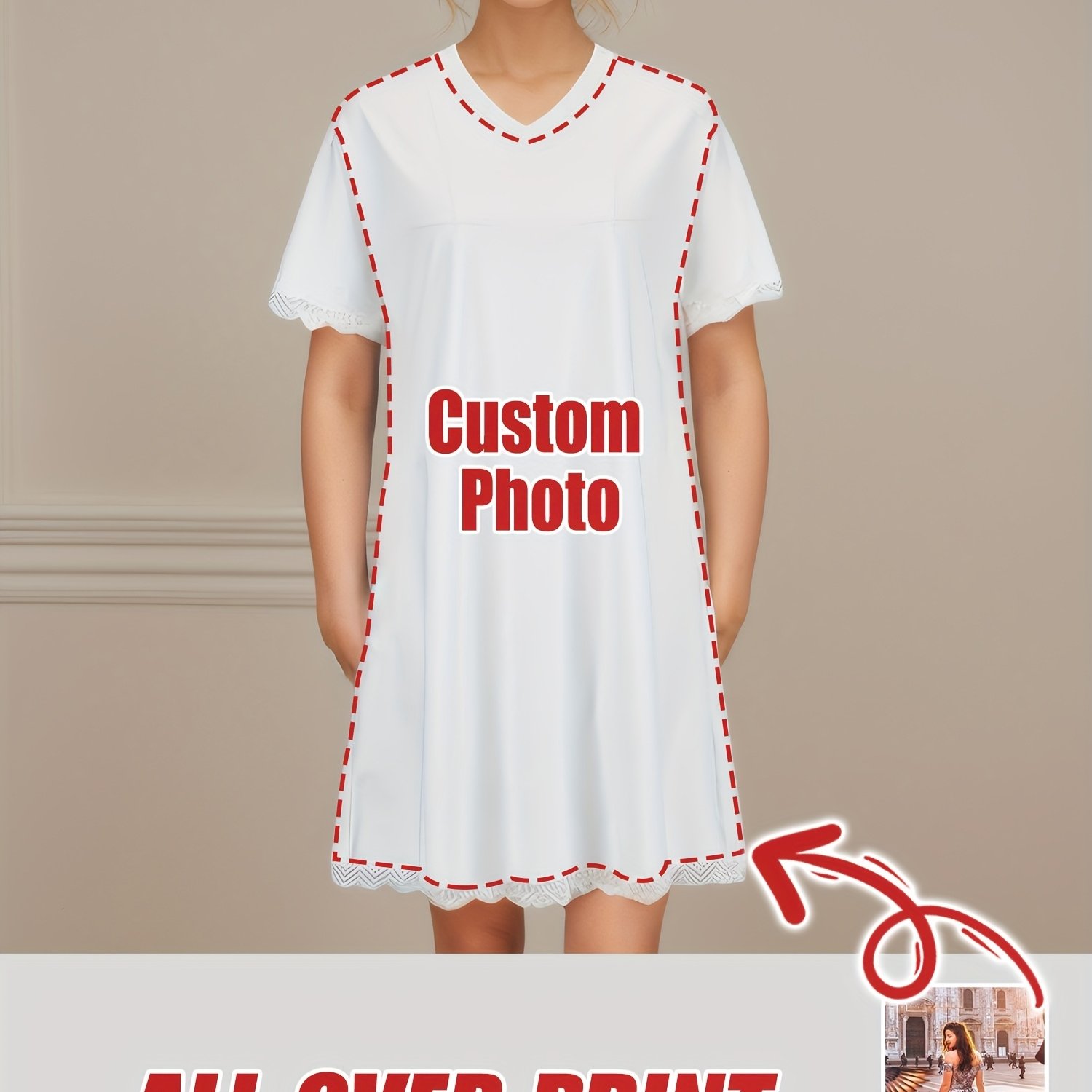 TEMU Custom Personalized Sleepwear And Beachwear Set