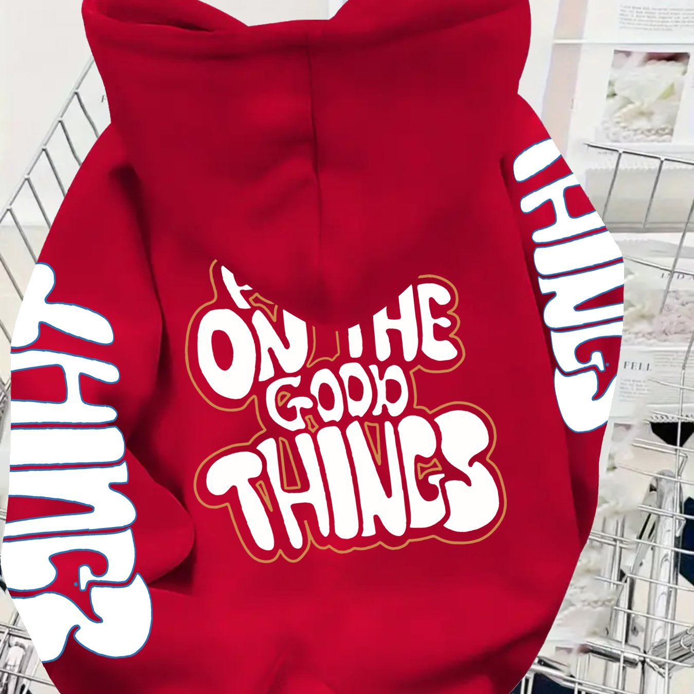 TEMU Letter Print Cool Hooded Sweatshirt For Autumn/winter Outfits