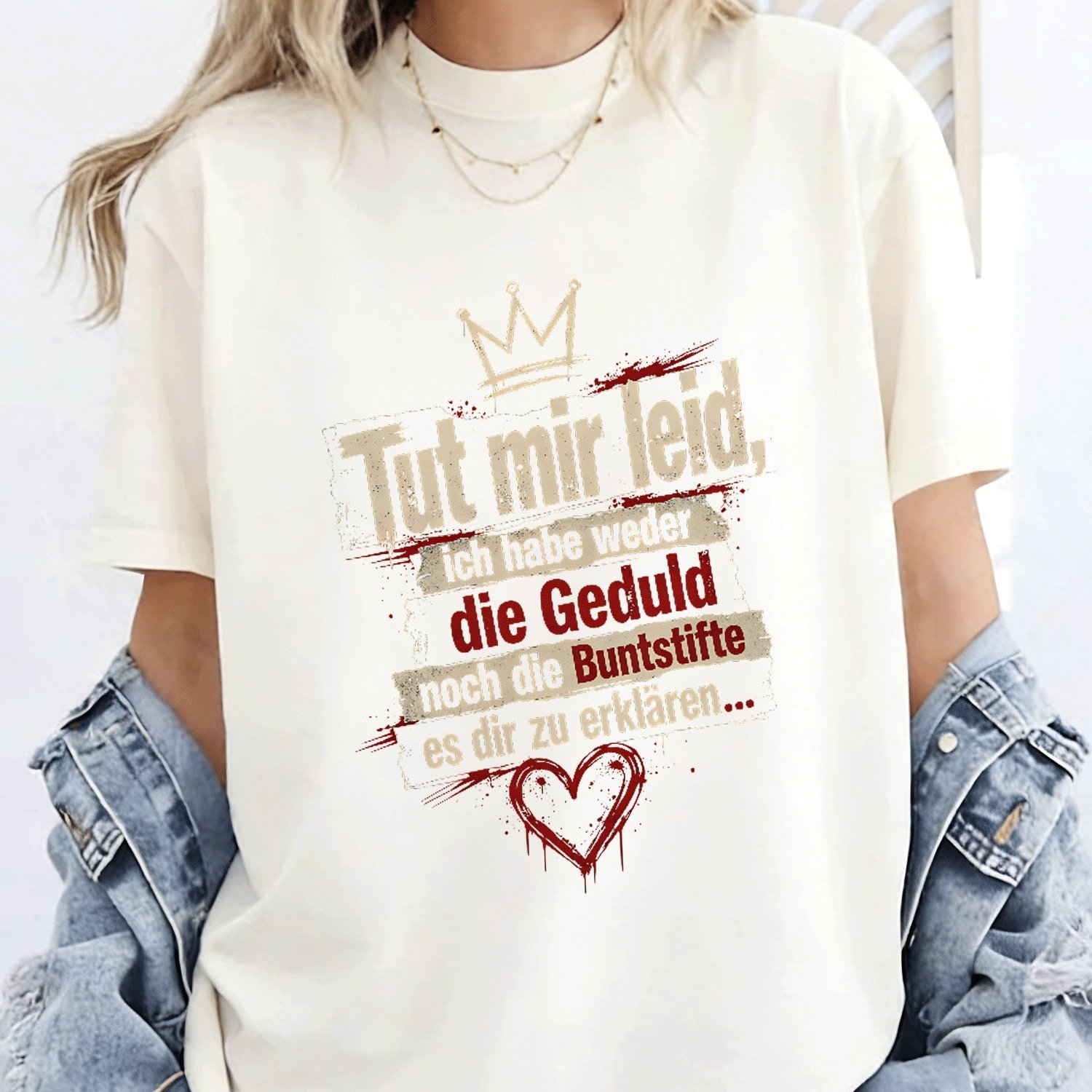 Plus Size - Grunge German Sarcasm Quote Chalk Shirt Print Y2k Oversized Unisex T-shirt For Men Women Retro 2000s Streetwear Baggy Graphic Tee