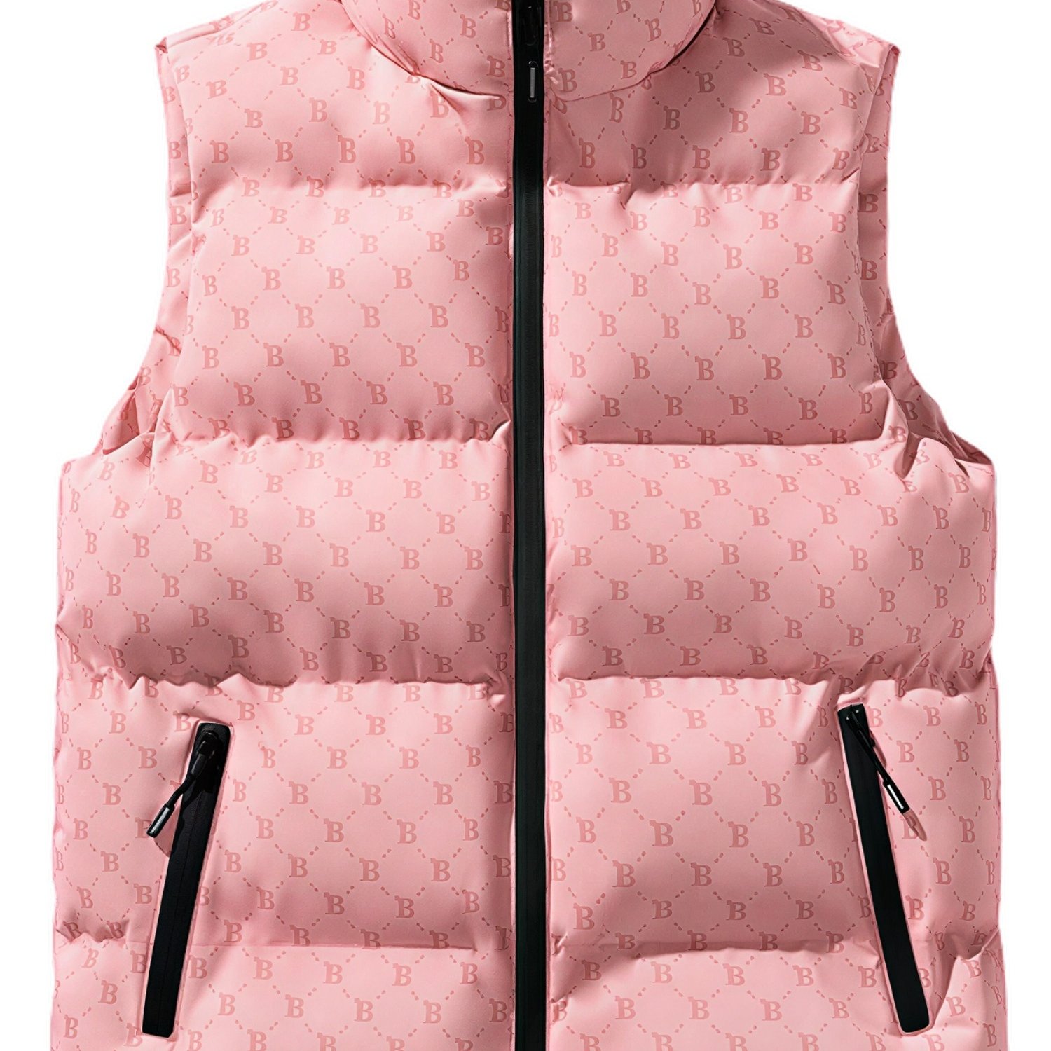 TEMU A Stylish And Full-printed Vest With A Collar For Men, Featuring A Casual Warm Zipper Design, Perfect For Daily Wear, And A Trendy New Item For
