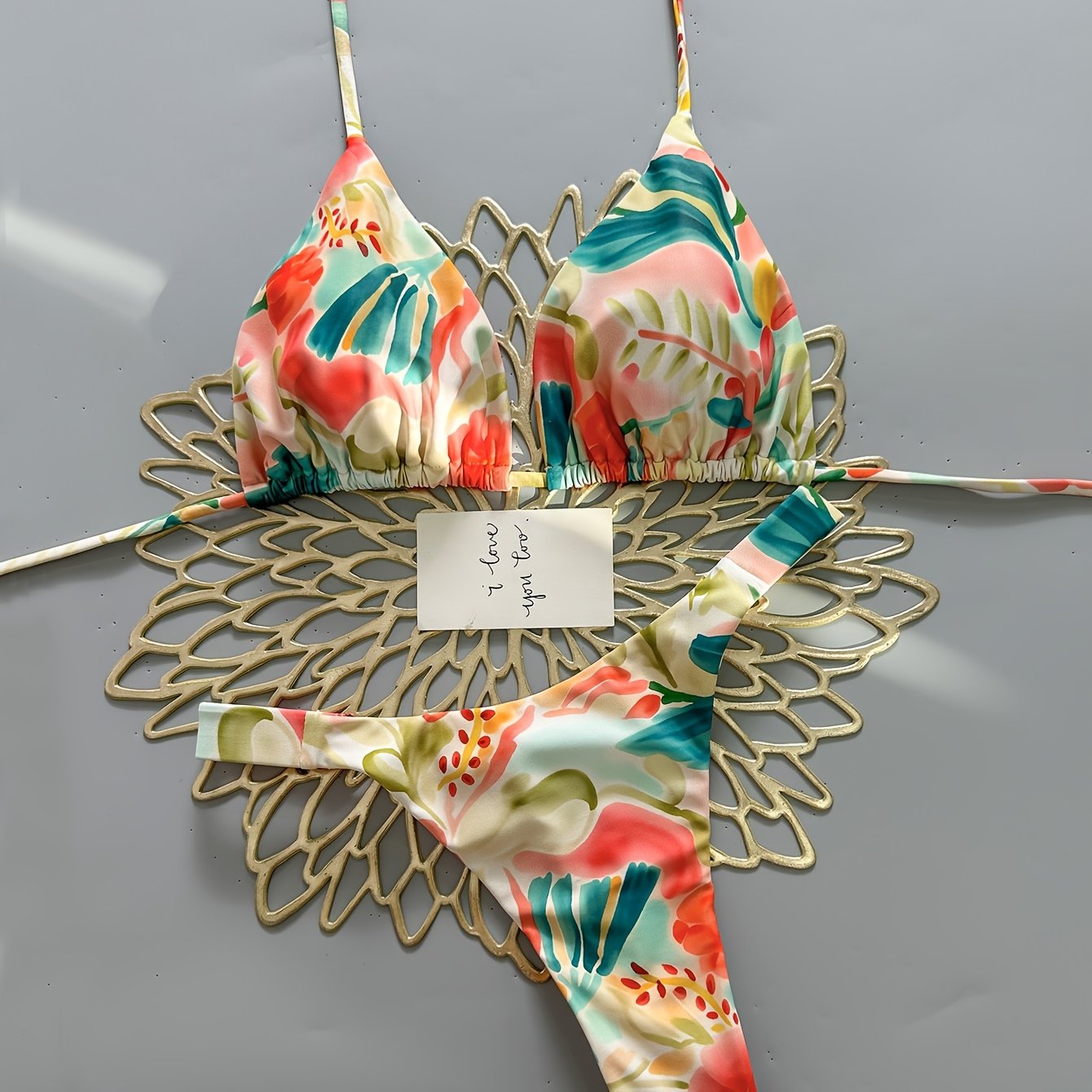 TEMU Women's Sexy 2pcs Bikini Swimsuit Set