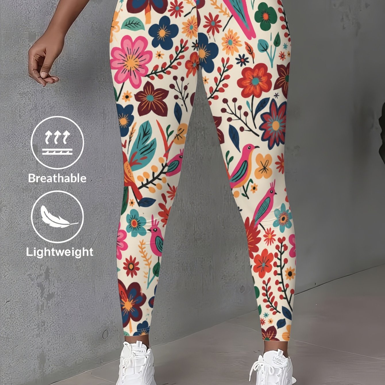 TEMU Women's Printed Leggings - Premium Super Soft And Comfortable With Prints