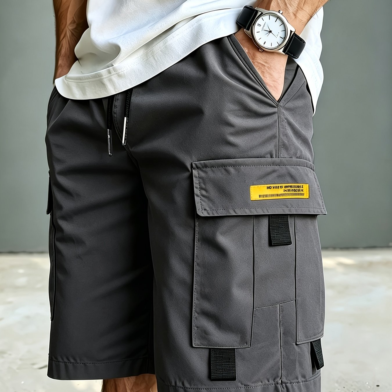 TEMU Short cargo décontracté d'extérieur pour hommes, short de mode décontractée, cadeau de luxe pour petit ami