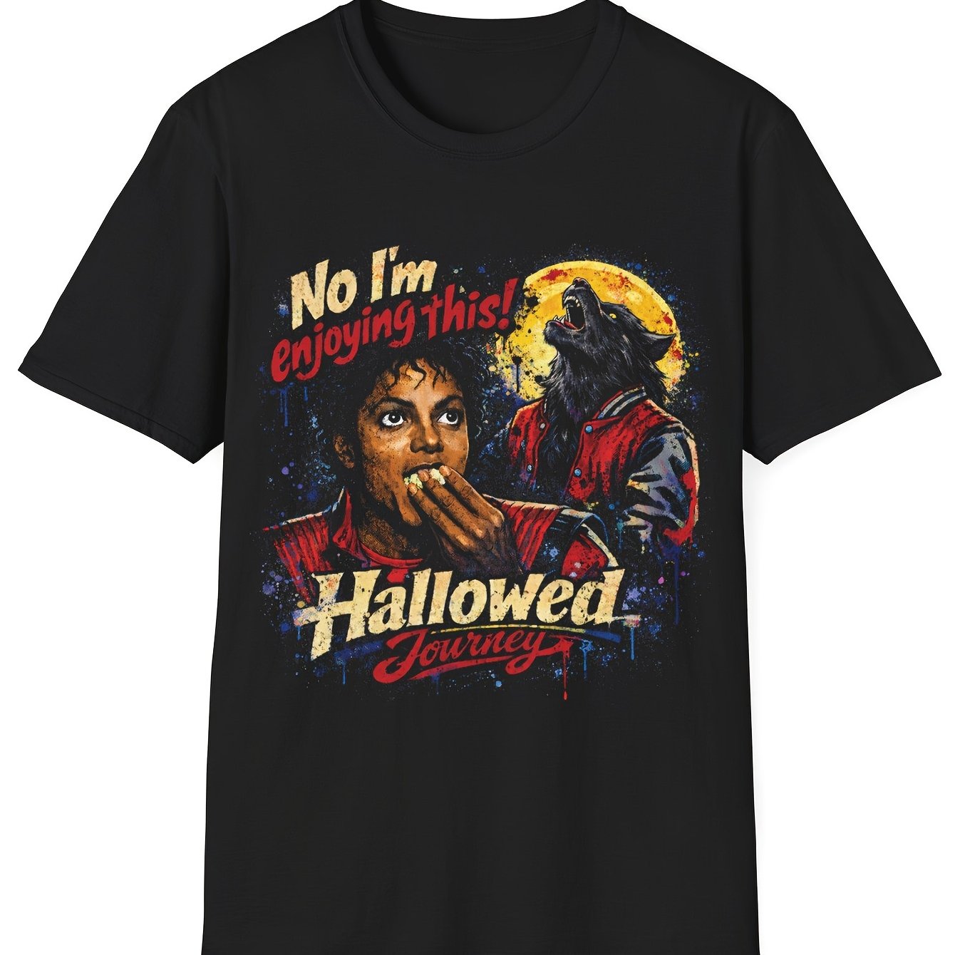 Journey Mj Vintage Graffiti Edition Men's Crew Neck T-shirt Perfect For Home|outdoor|work|gifting (birthdays|valentine's Day|mother's Day) Small-3xl