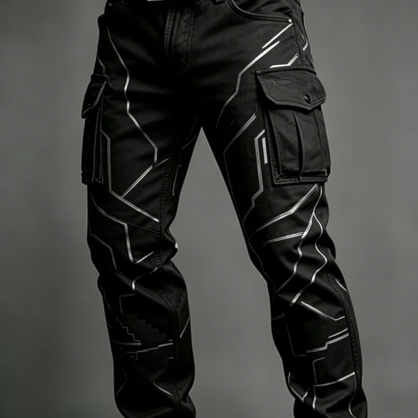 Image of 2026 Single-piece Men's Pants, New European And Art Printing, Trendy Shorts, Casual And Versatile Men's Trousers, For , Gifts, Father's Day