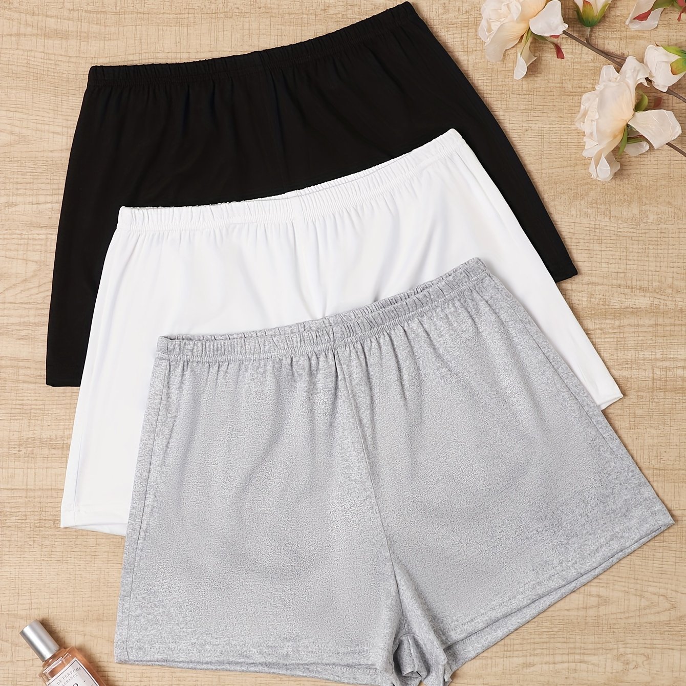 TEMU 3-Pack Pantaloncini da Casa per Donna, Pigiama Stile Casual e