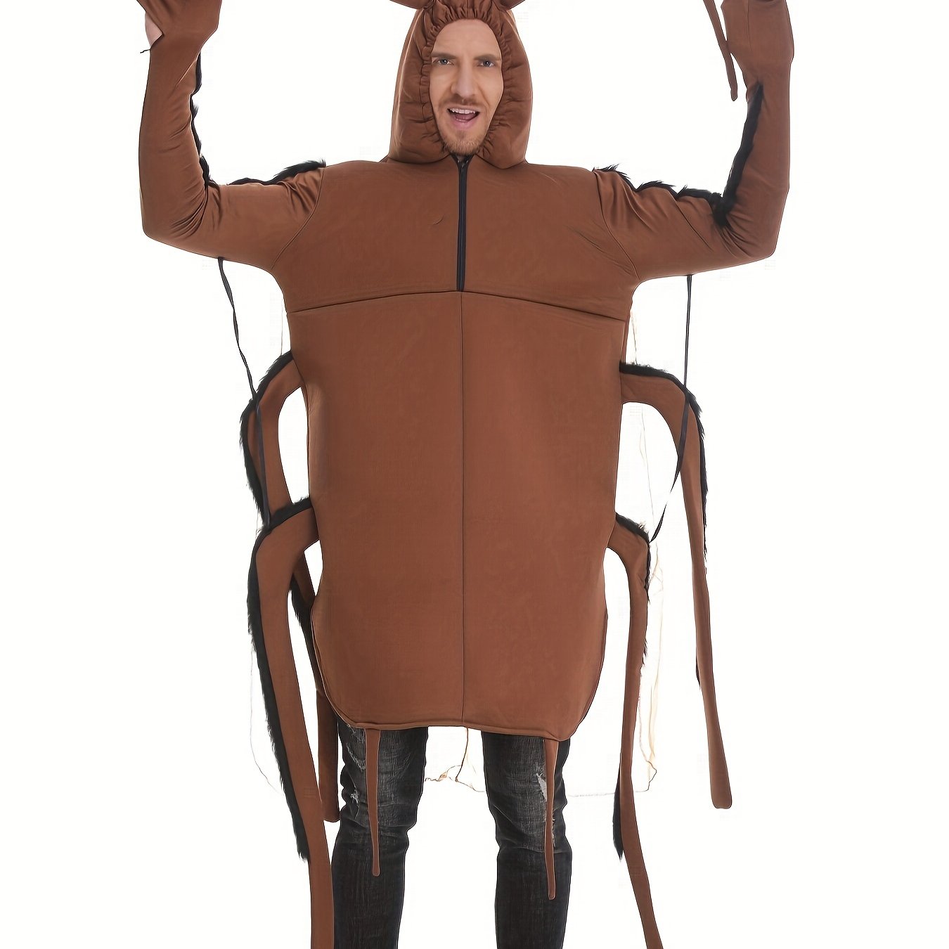 E-shop Kakerlaken Kostüm 1 Stück Halloween Karneval Cosplay Party Performance Kostüm Bühne Rollenspiel Kakerlaken Jumpsuit