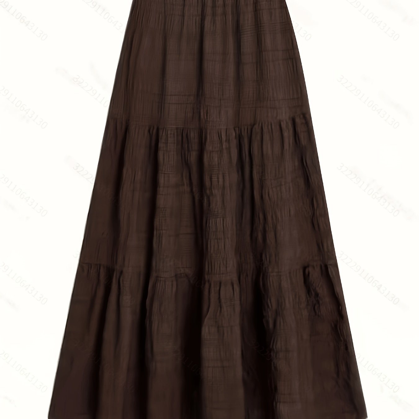 TEMU This Elegant And Versatile Solid-color Casual Skirt Is Perfect For Casual Attire, Elegant Occasions, Bohemian Style Outfits, And Holiday Attire.