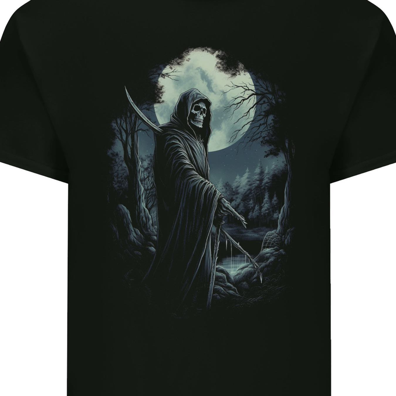 Reaper From Skull Mens Cotton T Shirt