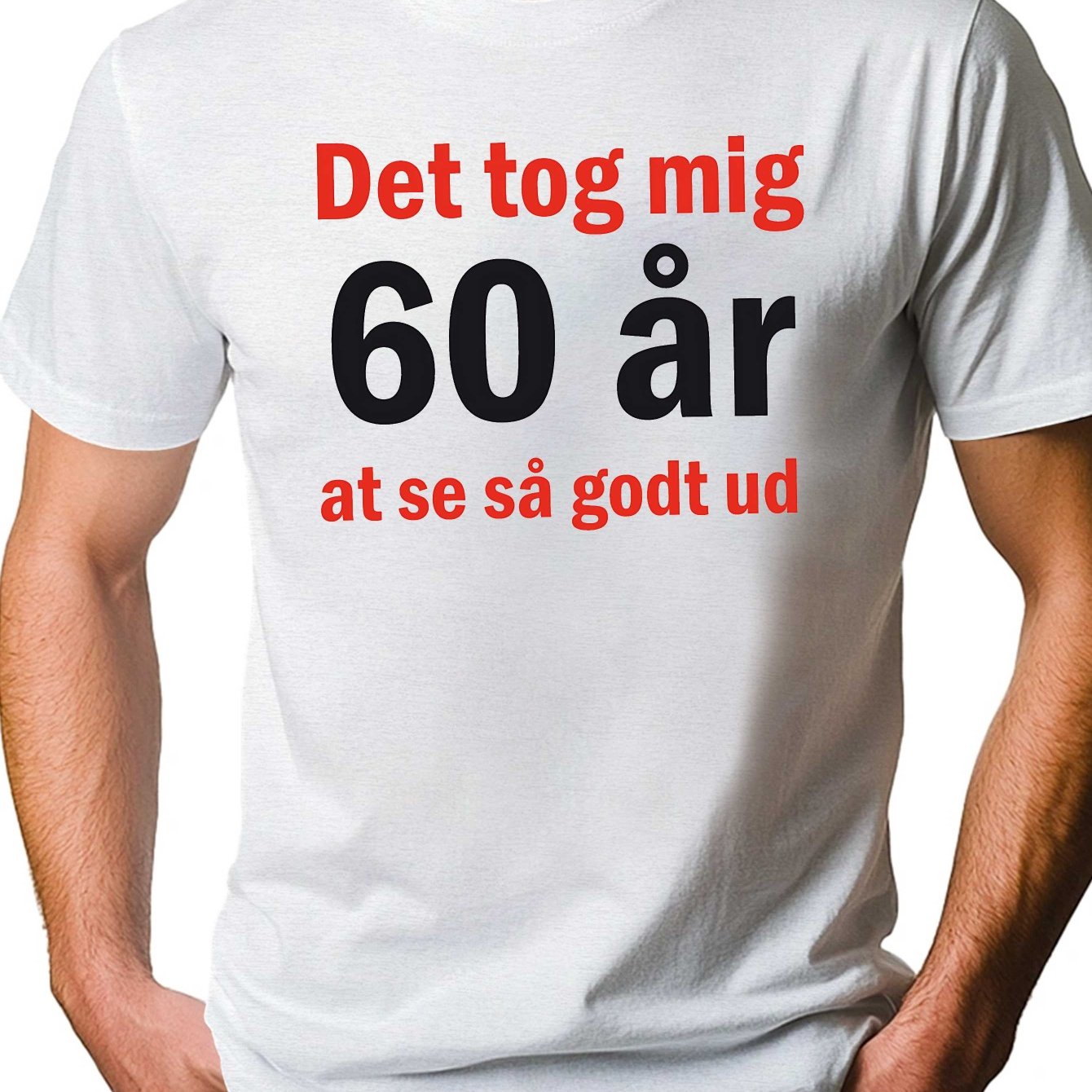 TEMU Men's Danish Humor Slang T-shirt - Funny Danish Phrases & Slang Print, Round Neck Short Sleeve Tee Suitable For Parties, Casual Attire, Machine