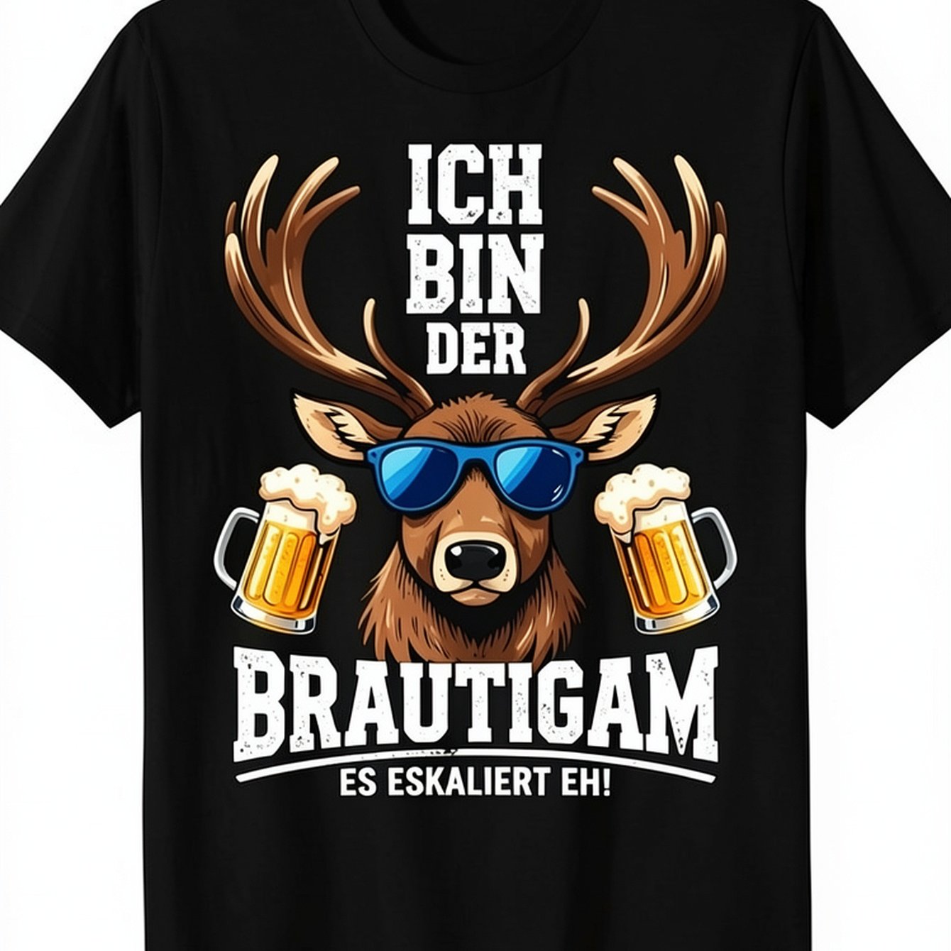 Jga Groom T-shirt Bachelor Party Bachelorette Party For Man Tee, Casual Crew Neck, Stretch Fabric, Regular Fit, Print Pattern, Perfect For Men, Men's Short Sleeve