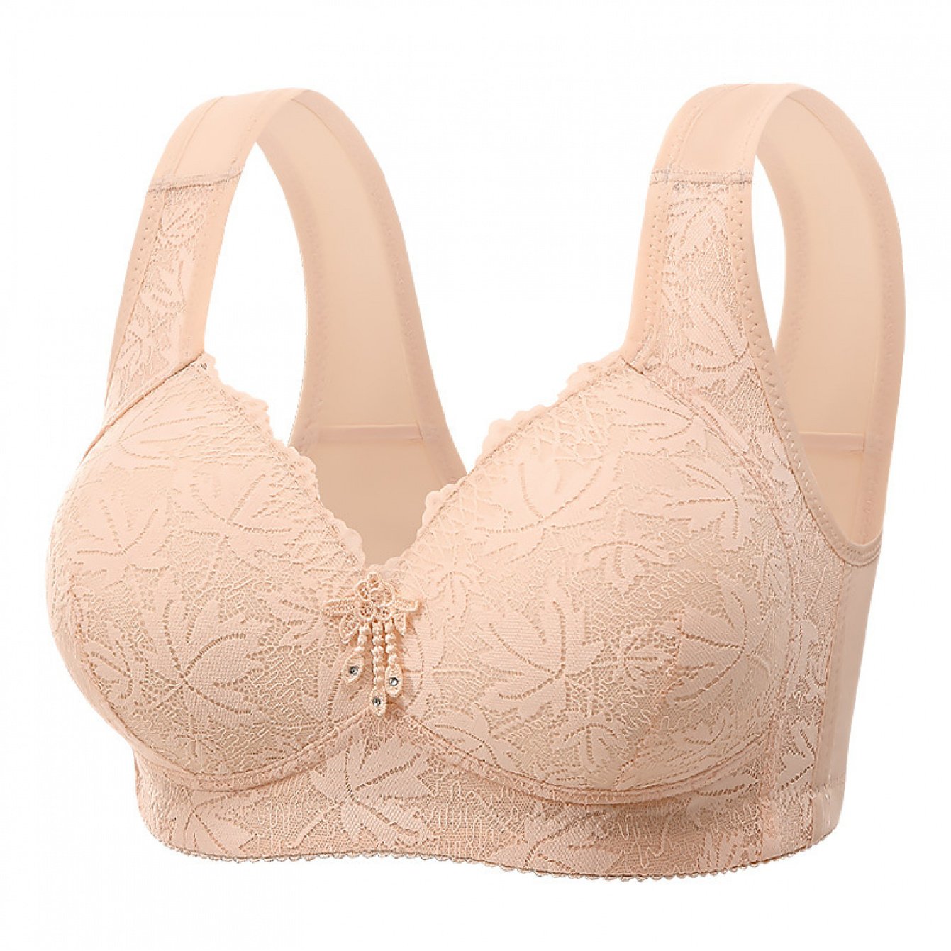 3pcs Women' Bras, No Underwire Push-up, , Everyday Wear