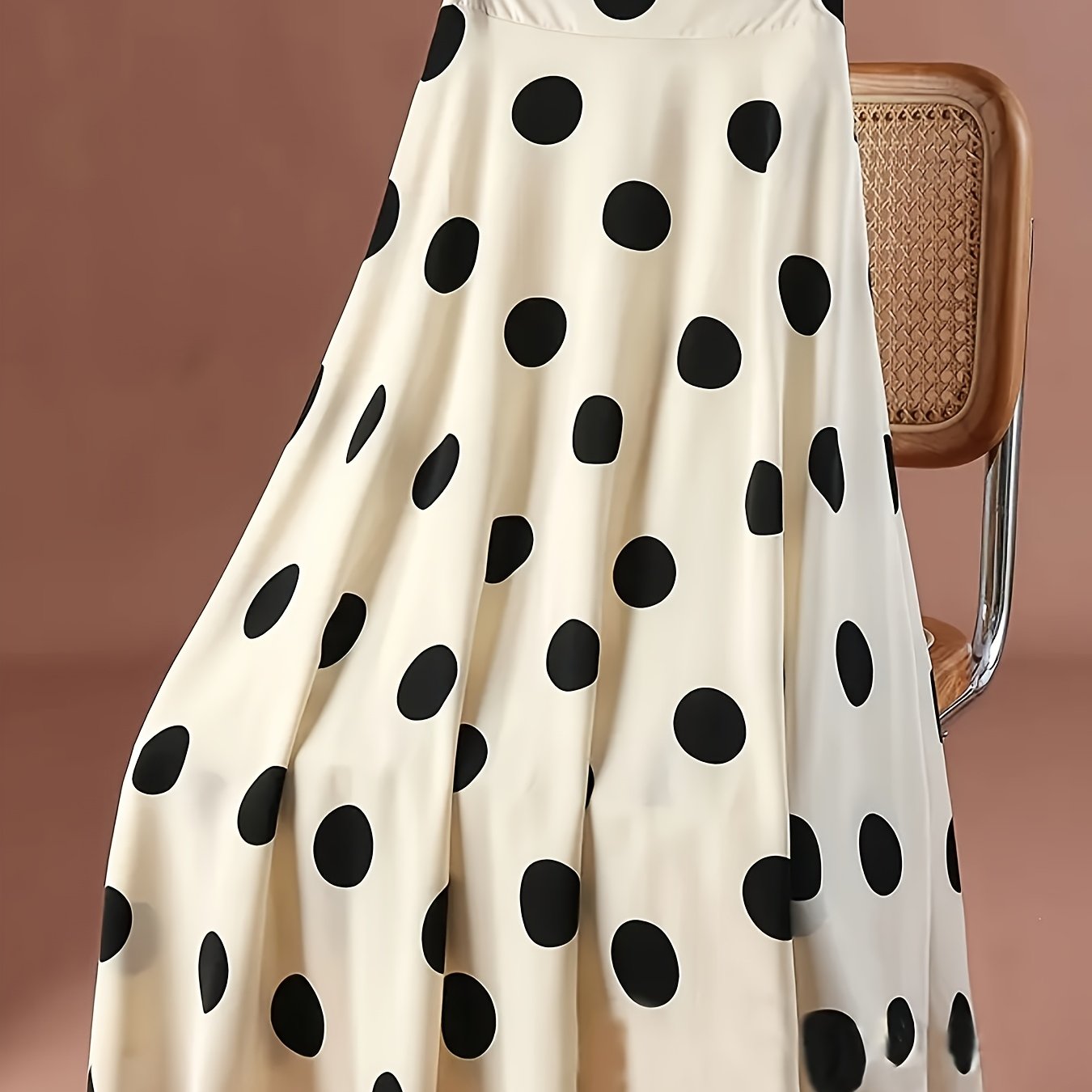 TEMU Falda Casual de Cintura Elástica con Estampado de para Mujer - /Verano