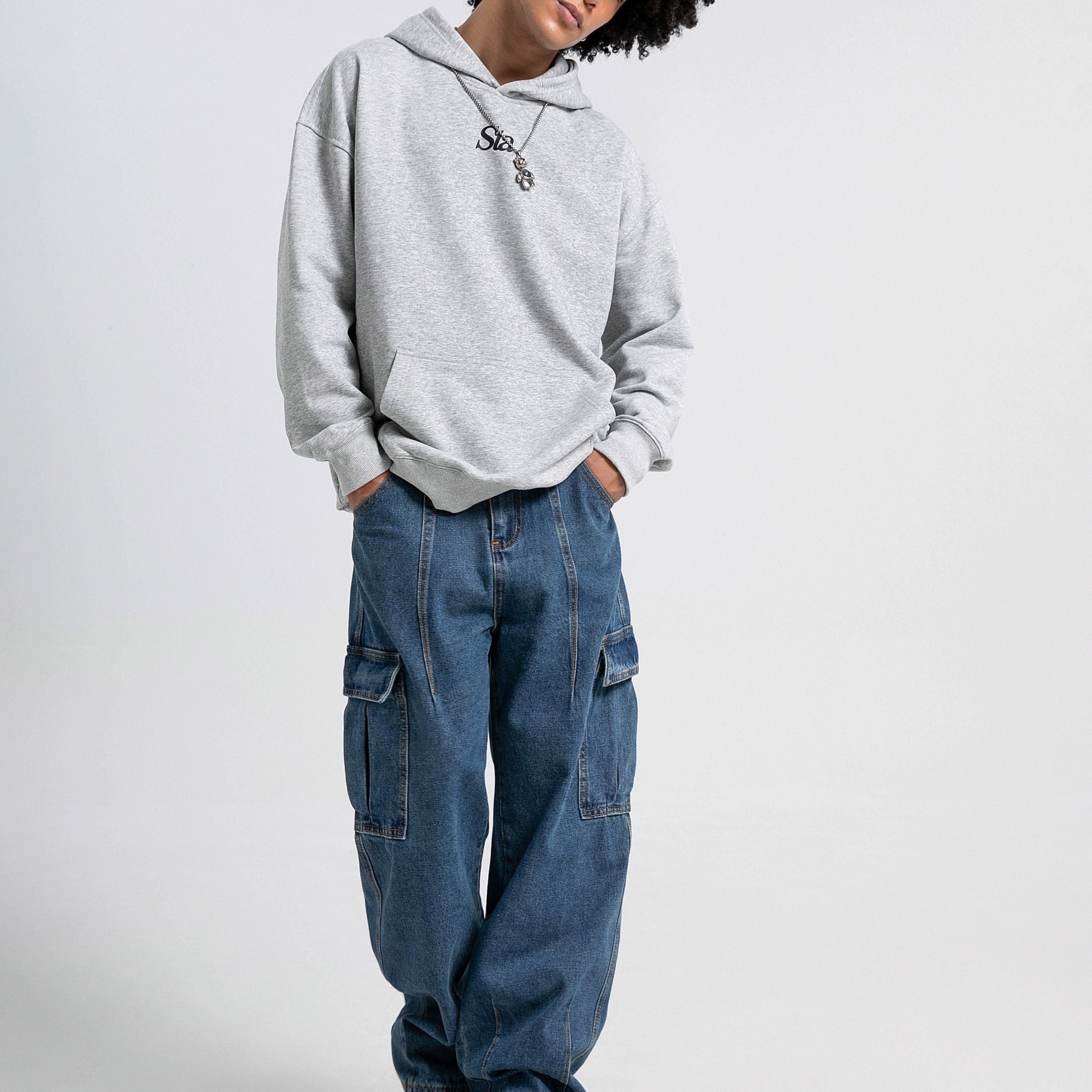 TEMU Jeans For Men Designed For Work, Suitable For Hip-hop Street Dance Events, Featuring Denim Joggers, Wide-leg Work Pants, Straight- Fit, A Slimming , And A Retro