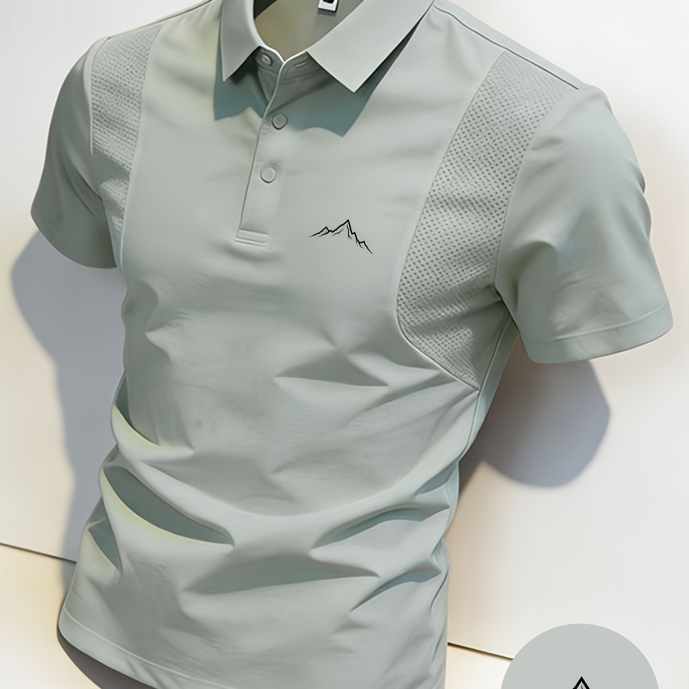 Image of Men's Graphic - Shirt With Mountain Print: From Soft And Comfortable Fabric, This Stylish Menswear Top Is Ideal For Casual Wear, A Blend Of Fashion And Ease For Everyday And
