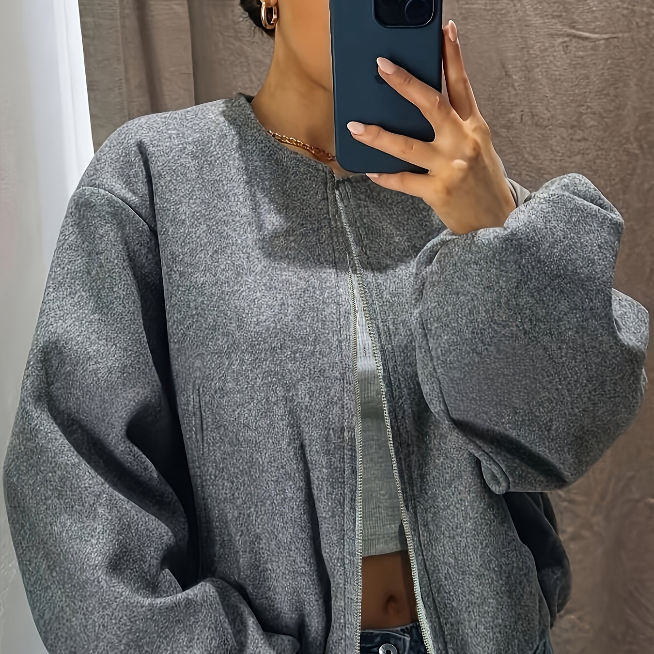TEMU Women's Jacket Fall Winter Coat Short Style Short Coat