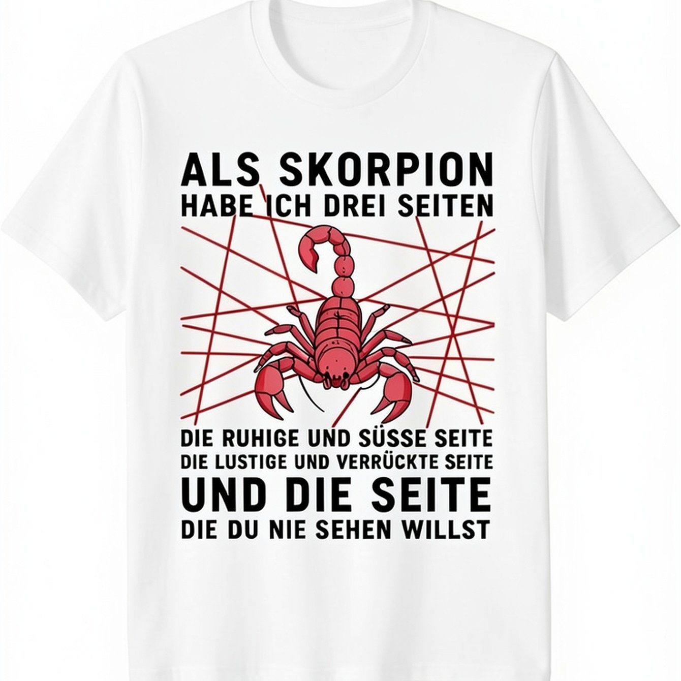 Image of Funny Zodiac Sign Birthday Sayings Humour T-shirt