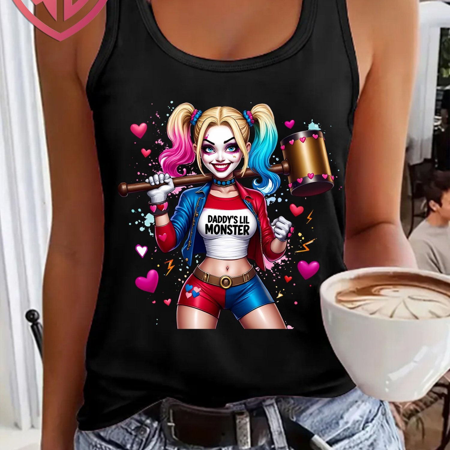 TEMU [officially Licensed] Warner . Series Print, Women's Fashion Sleeveless Tank Top, Made From Breathable And Durable Fabric. Machine-washable For