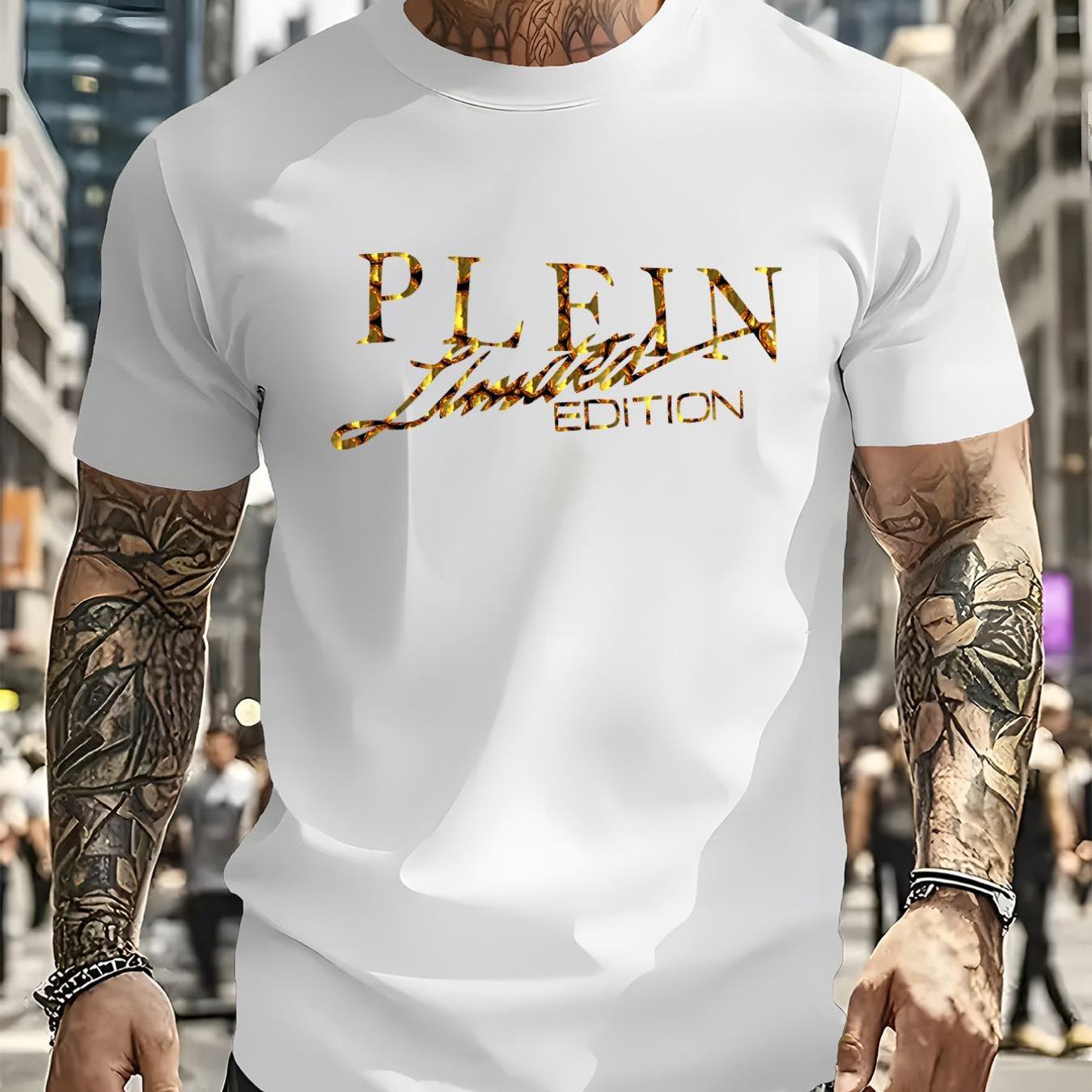 Full Luxury Golden Logo Fit Soft Cozy Collectible Item Men's T-shirt Unisex Tee