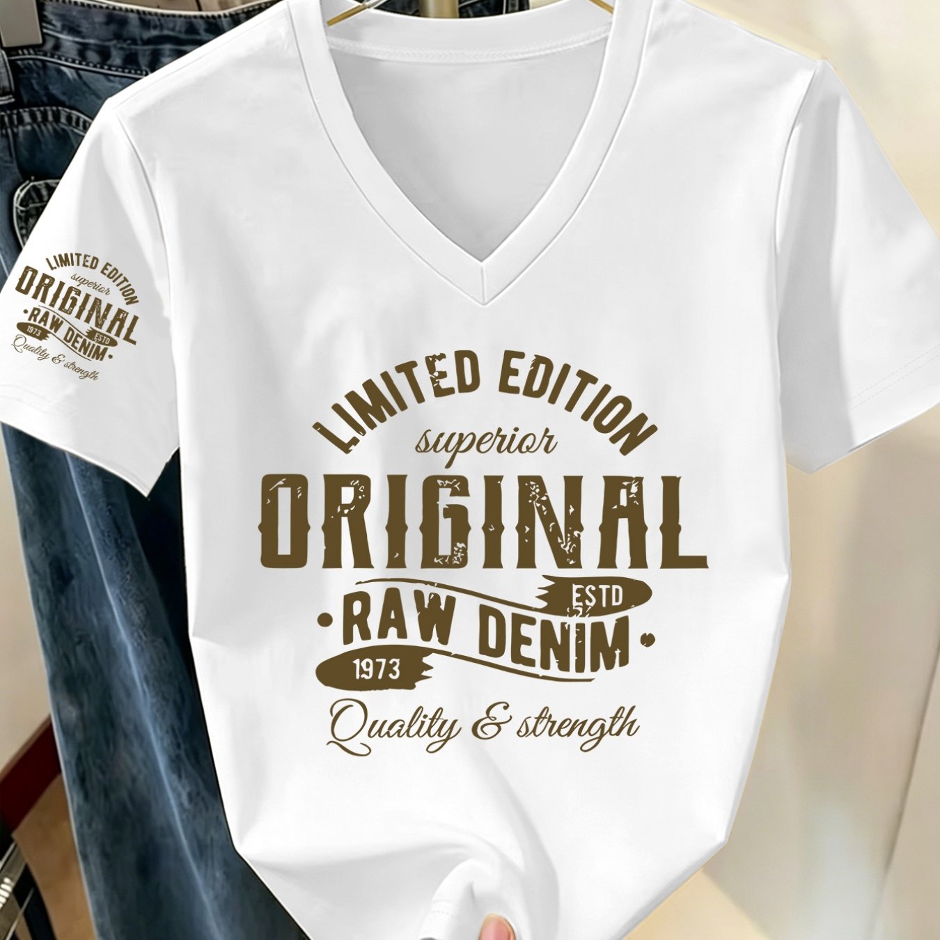 TEMU 1pc V-neck Printed T-shirt Classic Retro Design Comfortable All-match Summer New Y2k Style Women's Casual Athletic Wear Single Sleeve Print